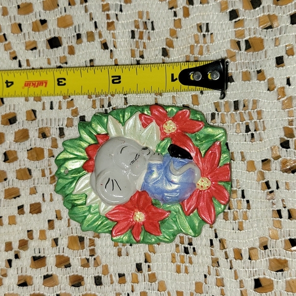 Vintage | Set of 5 Hand Painted Ceramic  Christmas Ornaments - Picture 11 of 14